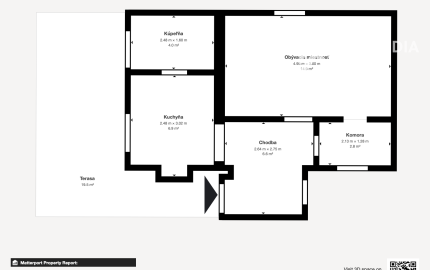 PREDAJ ZNÍŽENÁ CENA - Murovaná chata, 2,4 ár.  Myslava Maša