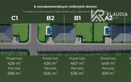 Na predaj dvojdomy v Ploskom – pokojné bývanie blízko Košíc