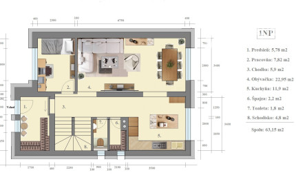 5 izb.RD+4 ár.pozemok, nová kvalitná rek.,Jazdecká ul, Sever