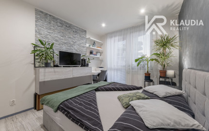 1,5-izb.byt s 7m balkónom, zariadený,Klimkovičova ul, KE-KVP