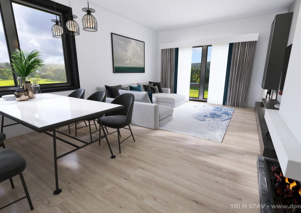 Moderný 4-izb. bungalov Ploské  komplet dokončenie 299.000 €