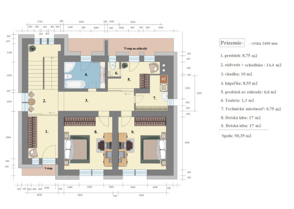 4-5 izb.RD+6,5 ár.pozemok, Banícka ul, nad Kalváriou, Ke-Sever