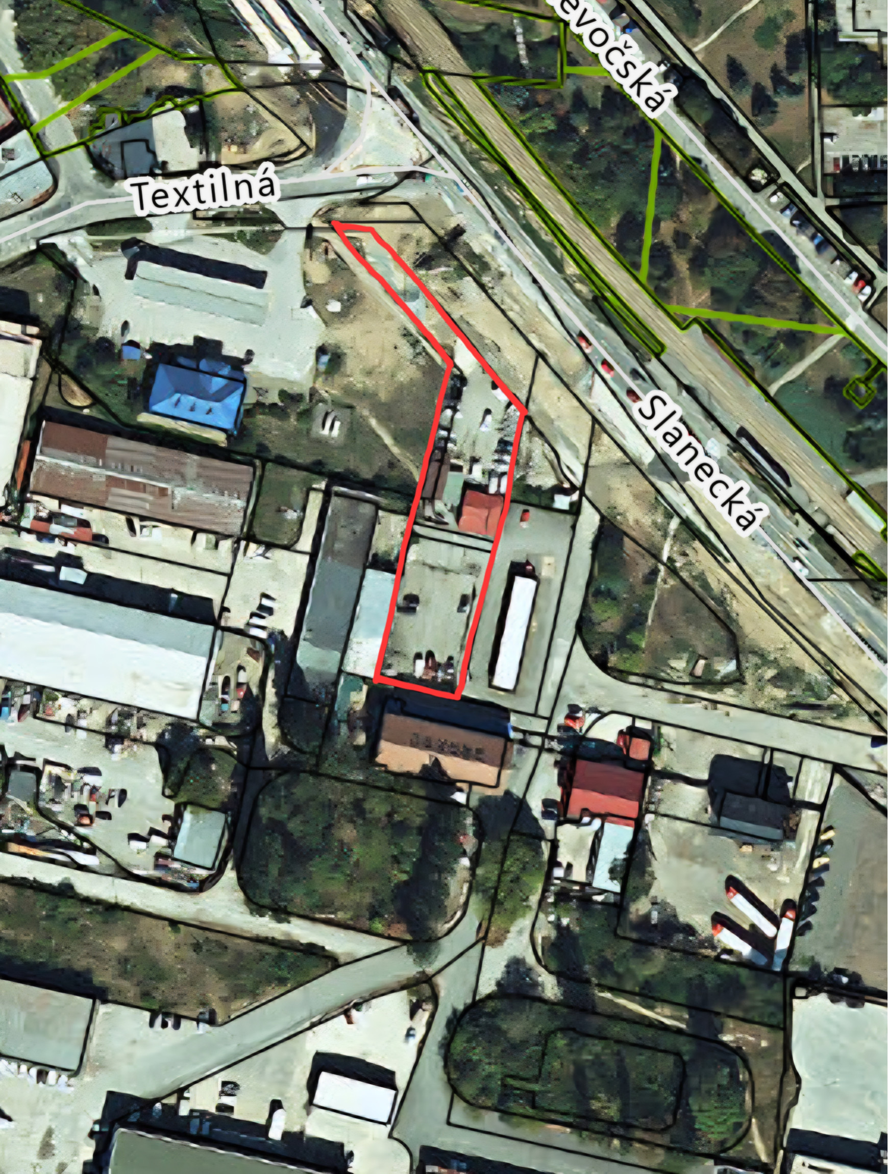 pozemok 1887m2, ul.Textilná/ Slanecká, KE-Nad Jazerom